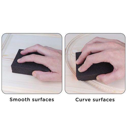 Illustration de : Set 3 blocs mousse abrasifs flexible grain - Innspiro