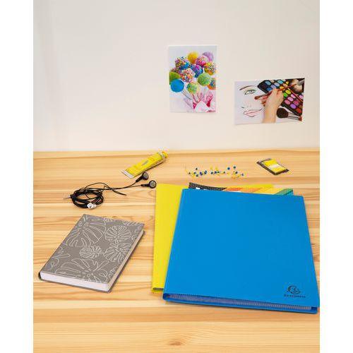 Illustration de : Reliure plastique 40 volets transparents 80 vues - Exacompta