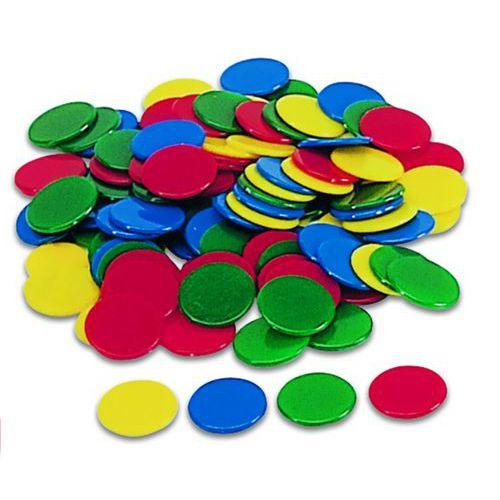 Illustration de : Jetons colorés - Lot de 100
