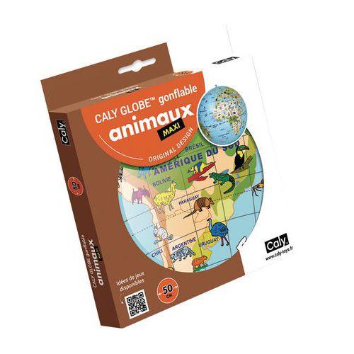 Illustration de : Globe gonflable animaux maxi