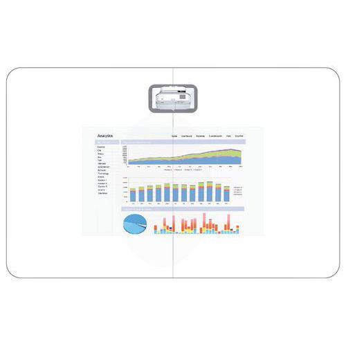 Illustration de : Mur d'écriture liberté emplacement vidéoprojecteur-Fixation magnétique Ulmann