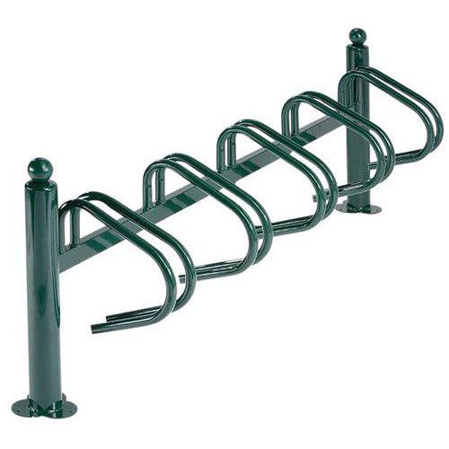 Illustration de : Support cycles New York - 5 places - Mottez