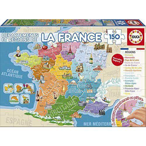 Illustration de : Puzzle régions et départements de France - Educa