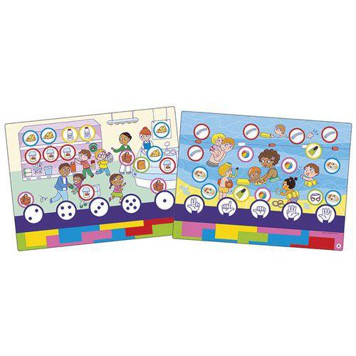 Illustration de : Colorcode - quantités de 1 à 5 -Nathan