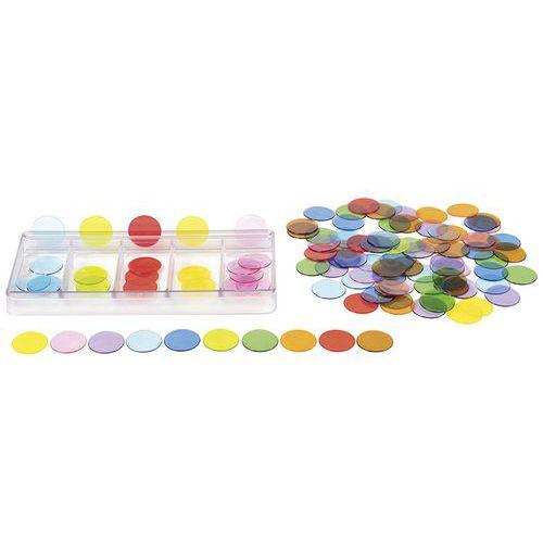 Illustration de : Accessoire table lumineuse - maxi-jetons translucides-Nathan