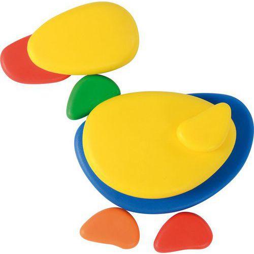 Illustration de : Galets arc-en-ciel et cartes