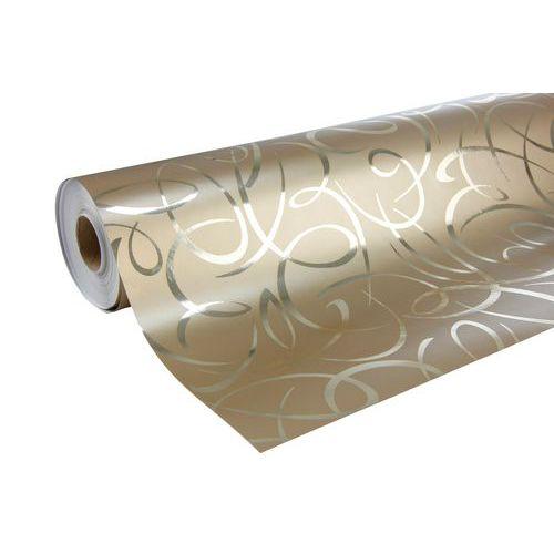 Illustration de : Papier cadeau Premium arabesques 80g 50x0,70m - Clairefontaine