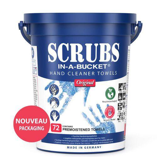 Illustration de : Lingettes nettoyantes des mains et outils SCRUBS®