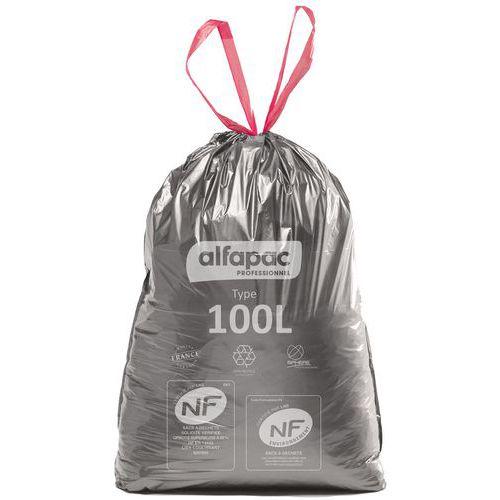 Illustration de : Sac-poubelle - poignées coulissantes, 30 à 100 L - Jetsac