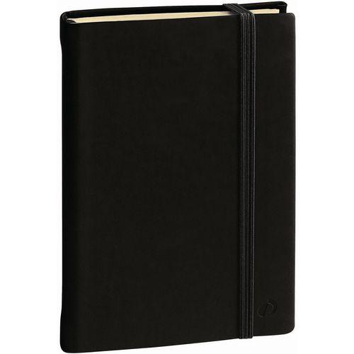 Illustration de : Carnet de note 24 ligné avec élastique Silk - Quo Vadis