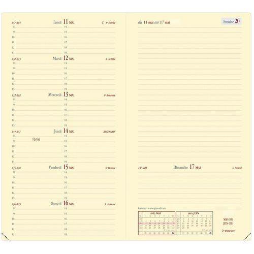 Illustration de : Agenda semainier Soho Italnote Prestige - 8,8x17cm - 2026 - Quo Vadis