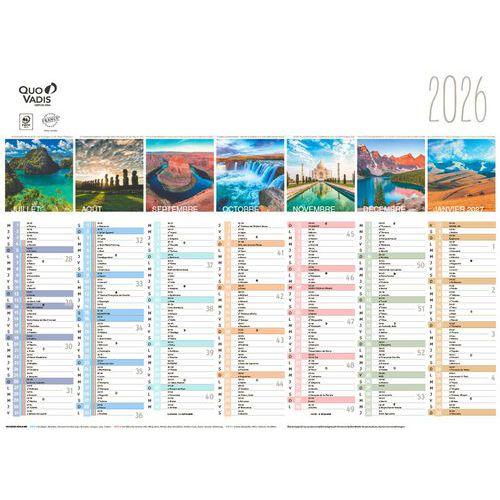 Illustration de : Calendrier Fantaisie la Terre 13 mois - Année 2026 - Quo Vadis