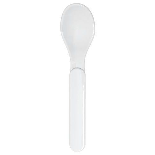 Illustration de : Lot de 12 cuillères copolyester blanches Plastorex