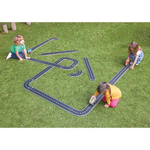 Illustration de : Voies ferrées et routières - 16 pièces assemblables - Hope Education