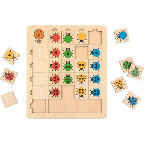 Illustration de : Tableau logique coccinelles - Eduplay