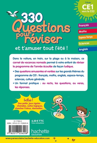 Reviser Questions Pour Réviser - Du Ce1 Au Ce2 - Cahier De Vacances 2025 ...