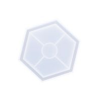 Moule en silicone forme hexagonale 11.5 X 10 cm thumbnail image