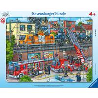 Puzzle pompiers voie ferrée - Ravensburger thumbnail image